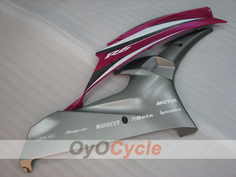 Injection Fairing kit for 06-07 YZF-R6 - Grey, Pink - MOTUL #OYO87905901