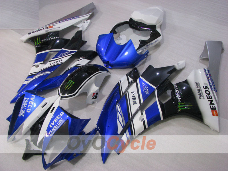 Injection Fairing kit for 06-07 YZF-R6 - Blue, White, Black - Monster #OYO87905904 Secondary image