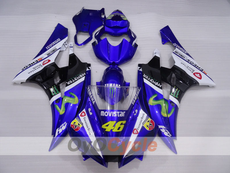 Injection Fairing kit for 06-07 YZF-R6 - Blue, White, Black - Monster #OYO87905905