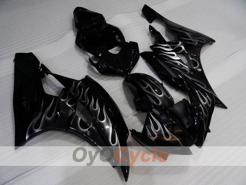 Injection Fairing kit for 06-07 YZF-R6 - Black - Flame #OYO87905907 Main image