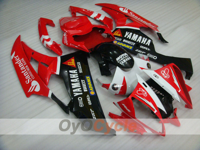 Injection Fairing kit for 06-07 YZF-R6 - Red, Black - Santander #OYO87905925
