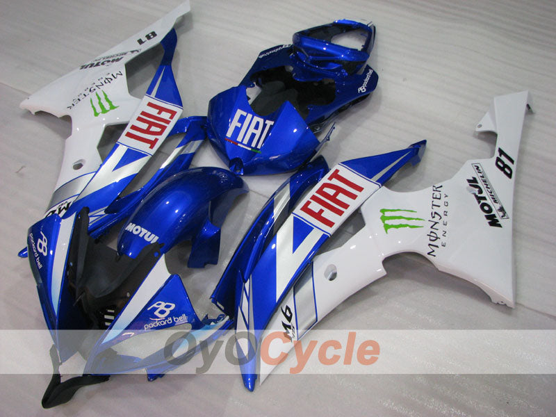 Injection Fairing kit for 08-16 YZF-R6 - Blue, White - Monster #OYO87905926