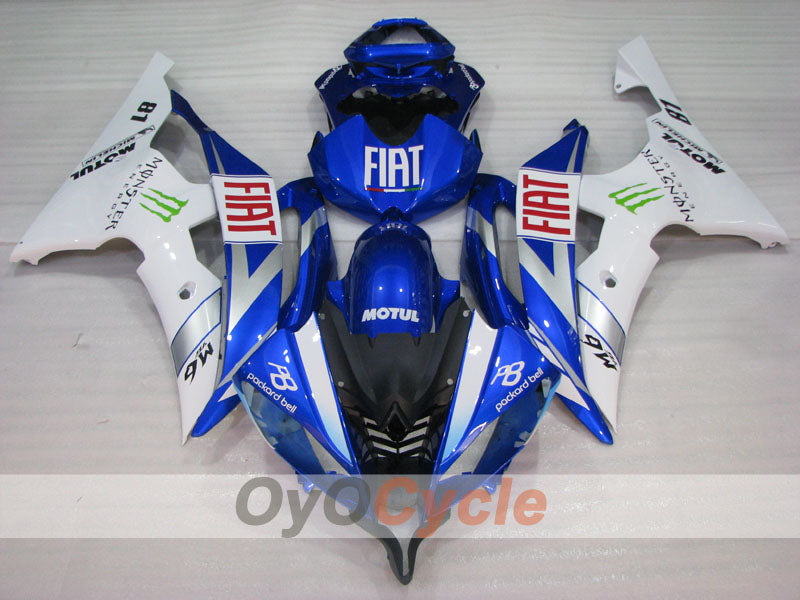 Injection Fairing kit for 08-16 YZF-R6 - Blue, White - Monster #OYO87905926