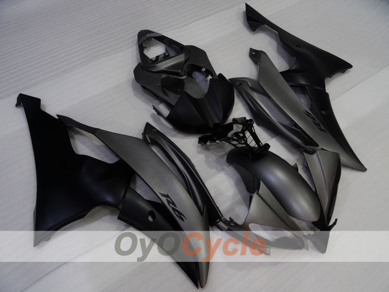Injection Fairing kit for 08-16 YZF-R6 - Black, Grey, Matte - Factory Style #OYO87905927 Main image