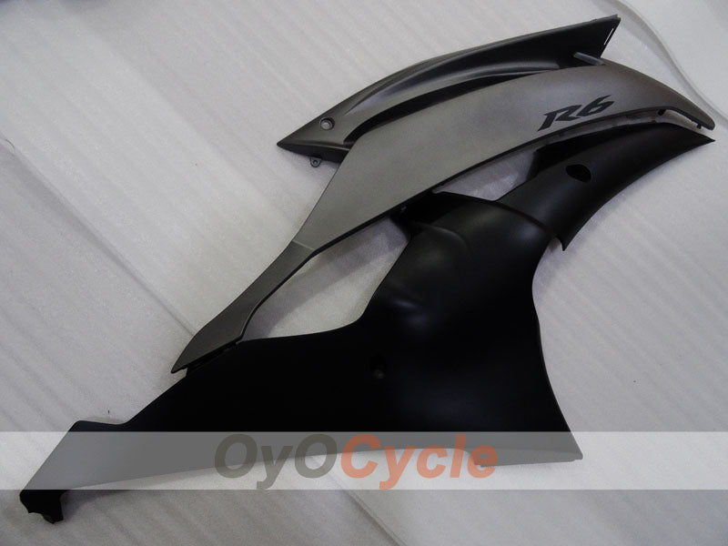Injection Fairing kit for 08-16 YZF-R6 - Black, Grey, Matte - Factory Style #OYO87905927