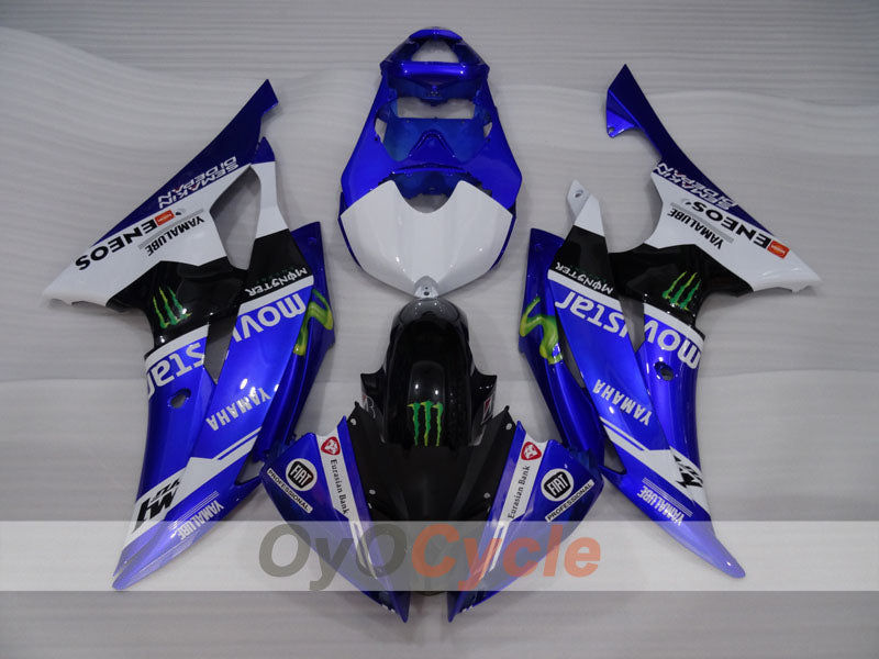 Injection Fairing kit for 08-16 YZF-R6 - Blue, White, Black - Monster #OYO87905929 Secondary image