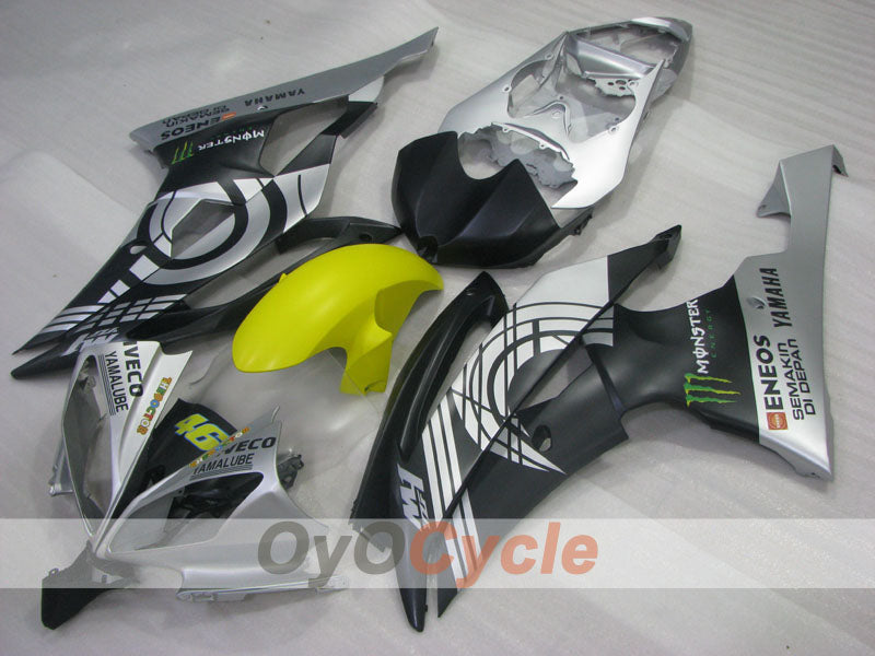 Injection Fairing kit for 08-16 YZF-R6 - Black, Grey - Monster #OYO87905937