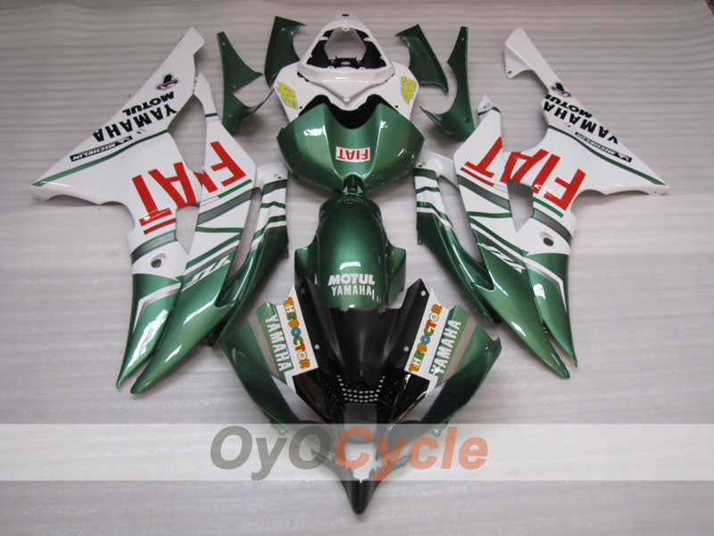 Injection Fairing kit for 08-16 YZF-R6 - ArmyGreen, White - FIAT #OYO87905943 Secondary image