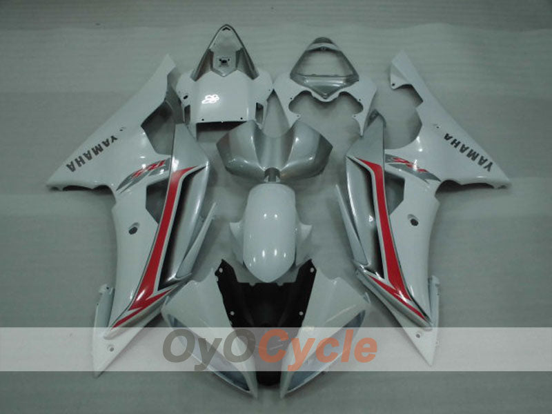 Injection Fairing kit for 08-16 YZF-R6 - White, Silver - Factory Style #OYO87905946 Secondary image
