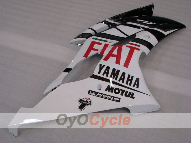 Injection Fairing kit for 08-16 YZF-R6 - White, Black - FIAT #OYO87905948