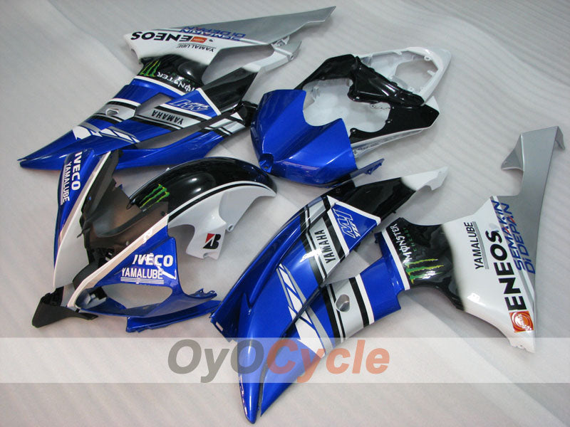 Injection Fairing kit for 08-16 YZF-R6 - Blue, White, Black - Monster #OYO87905957