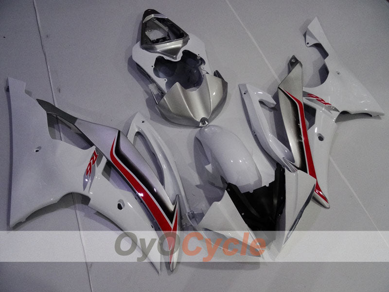Injection Fairing kit for 08-16 YZF-R6 - White, Silver - Factory Style #OYO87905959