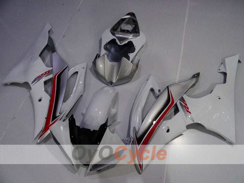 Injection Fairing kit for 08-16 YZF-R6 - White, Silver - Factory Style #OYO87905959