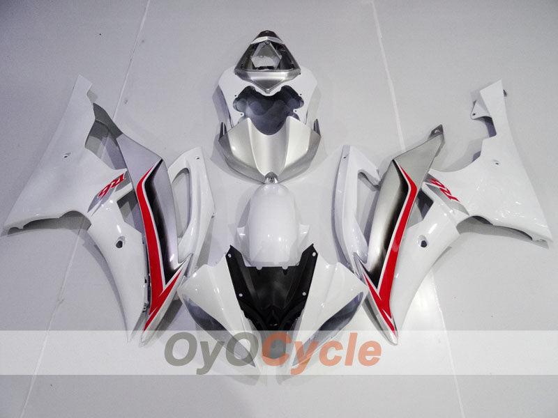 Injection Fairing kit for 08-16 YZF-R6 - White, Silver - Factory Style #OYO87905959