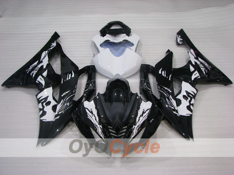Injection Fairing kit for 08-16 YZF-R6 - White, Black - Customize #OYO87905960