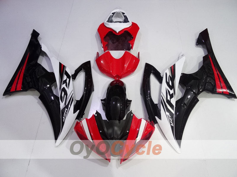 Injection Fairing kit for 08-16 YZF-R6 - Red, White, Black - Factory Style #OYO87905964