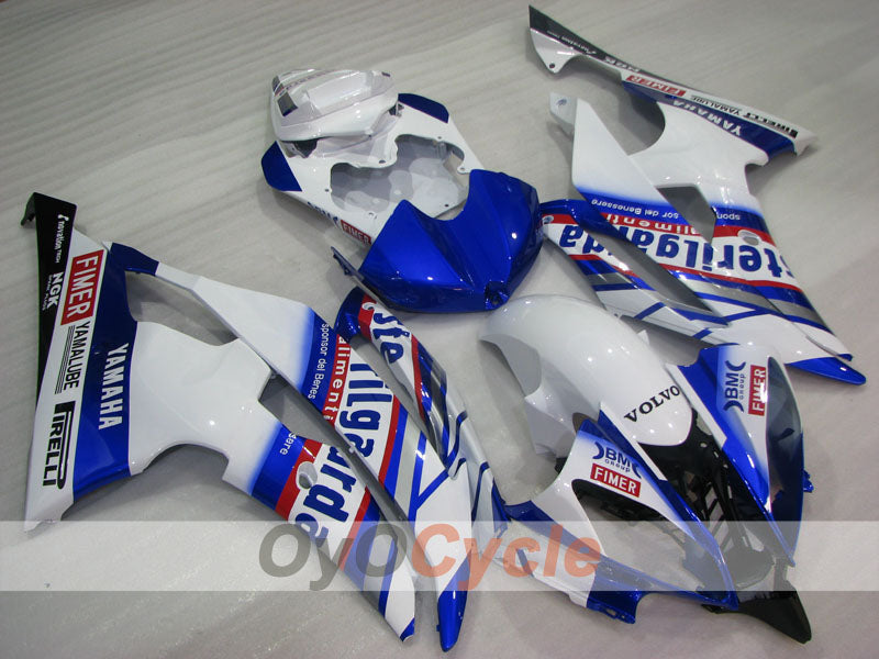Injection Fairing kit for 08-16 YZF-R6 - Blue, White - Sterilgarda #OYO87905971