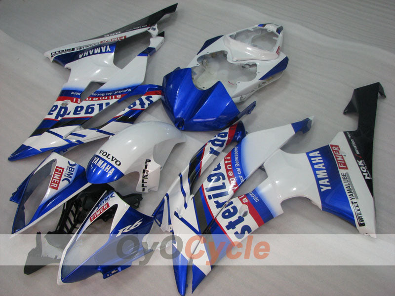 Injection Fairing kit for 08-16 YZF-R6 - Blue, White - Sterilgarda #OYO87905972