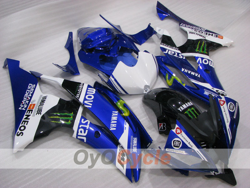 Injection Fairing kit for 08-16 YZF-R6 - Blue, White - Movistar #OYO87905973