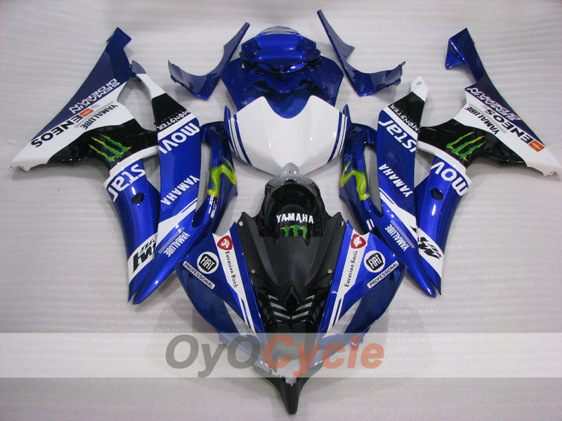 Injection Fairing kit for 08-16 YZF-R6 - Blue, White - Movistar #OYO87905973