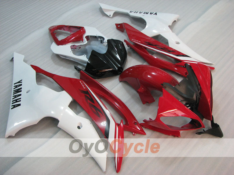 Injection Fairing kit for 08-16 YZF-R6 - Red, White - Factory Style #OYO87905974 Main image