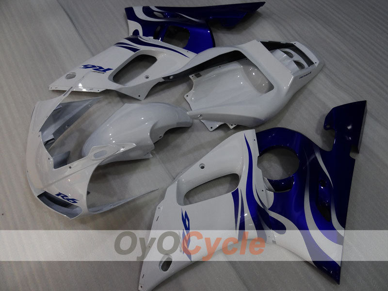 Injection Fairing kit for 98-02 YZF-R6 - Blue, White - Factory Style #OYO87905976