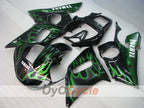 Injection Fairing kit for 98-02 YZF-R6 - Green, Black - Flame #OYO87905977