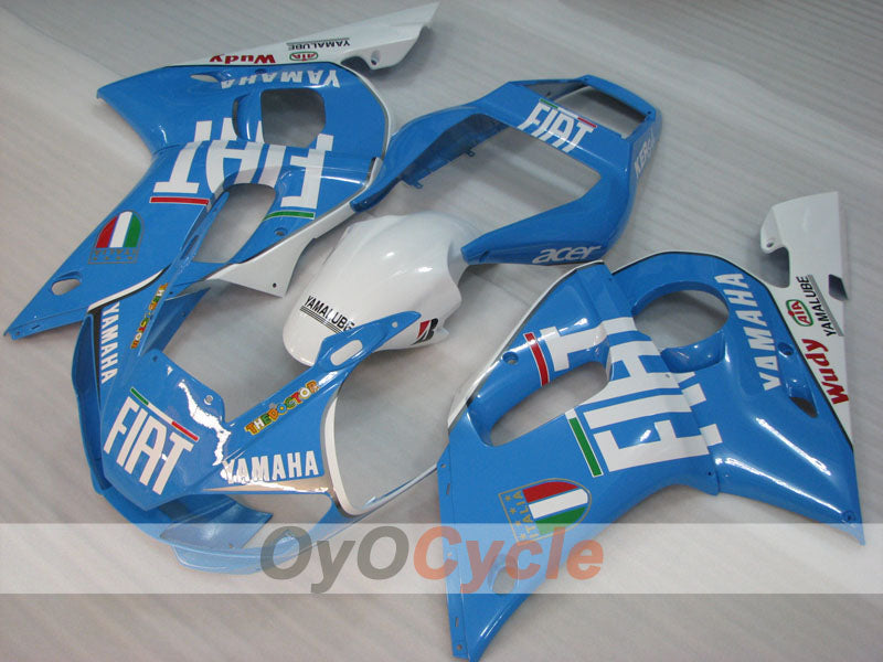 Injection Fairing kit for 98-02 YZF-R6 - Blue, White - FIAT #OYO87905980