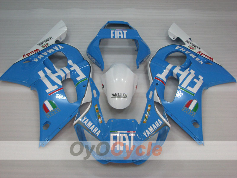 Injection Fairing kit for 98-02 YZF-R6 - Blue, White - FIAT #OYO87905980