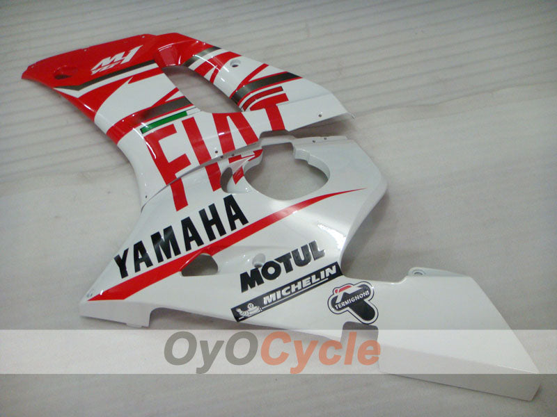 Injection Fairing kit for 98-02 YZF-R6 - Red, White - FIAT #OYO87905993
