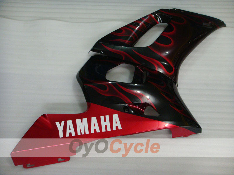 Injection Fairing kit for 98-02 YZF-R6 - Red, Black - Flame #OYO87905994