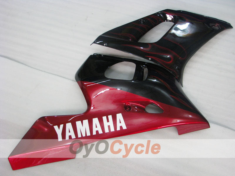 Injection Fairing kit for 98-02 YZF-R6 - Red, Black - Flame #OYO87905995