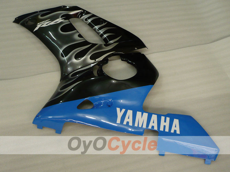 Injection Fairing kit for 98-02 YZF-R6 - Blue, Black - Flame #OYO87905999