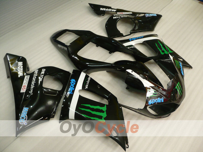 Injection Fairing kit for 98-02 YZF-R6 - Black - Monster #OYO87906000