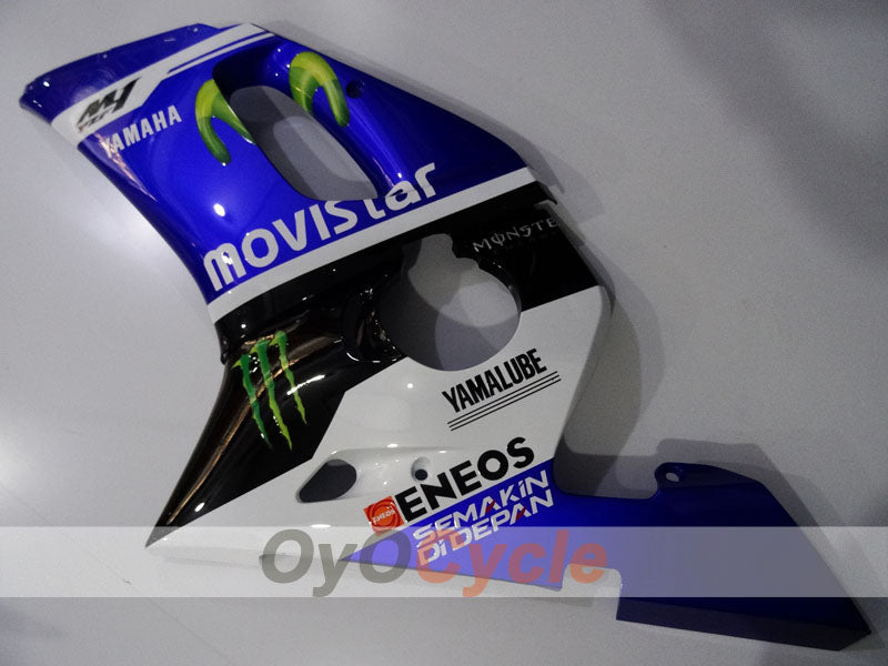 Injection Fairing kit for 98-02 YZF-R6 - Blue, White, Black - Monster #OYO87906006
