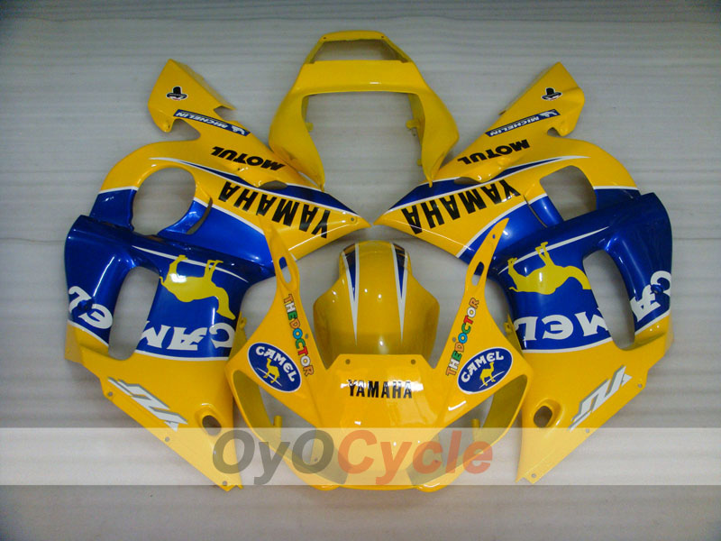 Injection Fairing kit for 98-02 YZF-R6 - Yellow, Blue - Camel, MOTUL #OYO87906007 Secondary image