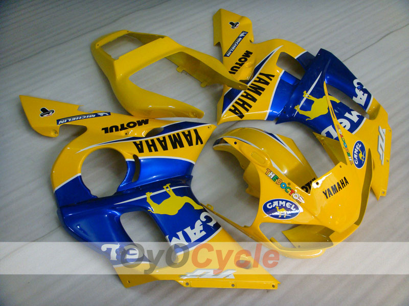 Injection Fairing kit for 98-02 YZF-R6 - Yellow, Blue - Camel, MOTUL #OYO87906007 Main image