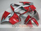 Injection Fairing kit for 00-02 NINJA ZX-6R - Red, Black, Silver - Factory Style #OYO87906024
