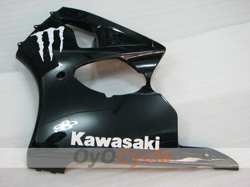 Injection Fairing kit for 00-02 NINJA ZX-6R - Black - Monster #OYO87906026