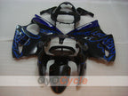 Injection Fairing kit for 00-02 NINJA ZX-6R - Blue, Black - Flame #OYO87906033