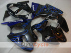 Injection Fairing kit for 00-02 NINJA ZX-6R - Blue, Black - Flame #OYO87906033