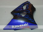 Injection Fairing kit for 00-02 NINJA ZX-6R - Blue, Black - Flame #OYO87906033