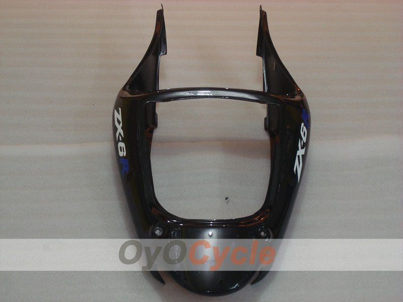 Injection Fairing kit for 00-02 NINJA ZX-6R - Blue, Black - Flame #OYO87906033