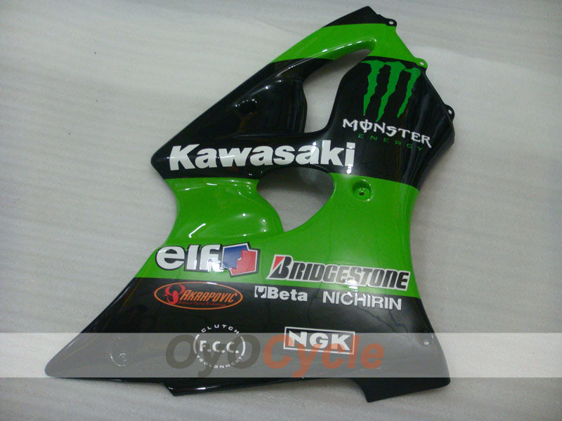 Left & Right Side Fairing For Kawasaki 00-02 Ninja ZX-6R #OYO87912991 Secondary image