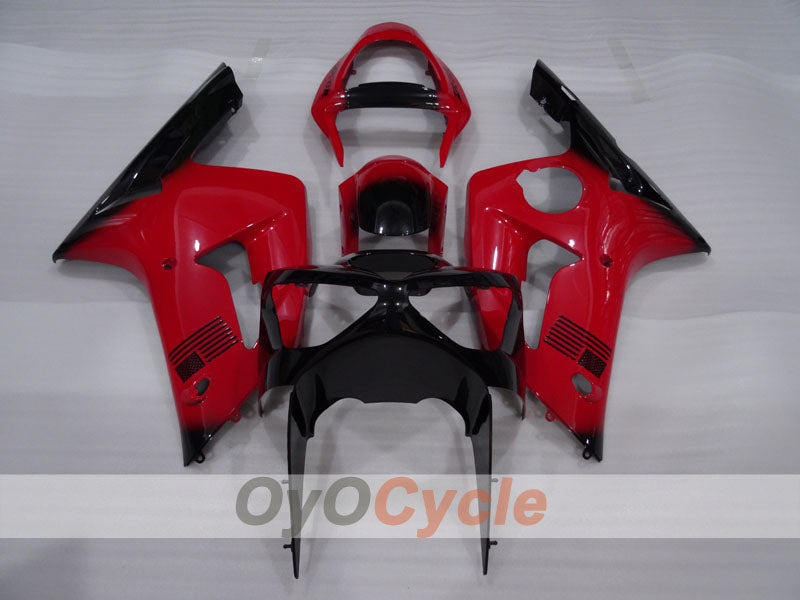Injection Fairing kit for 03-04 NINJA ZX-6R - Red, Black - Factory Style #OYO87906039