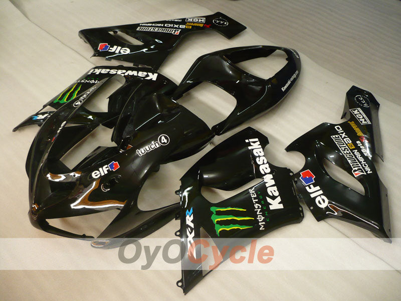 Injection Fairing kit for 05-06 NINJA ZX-6R - Black - Monster #OYO87906049