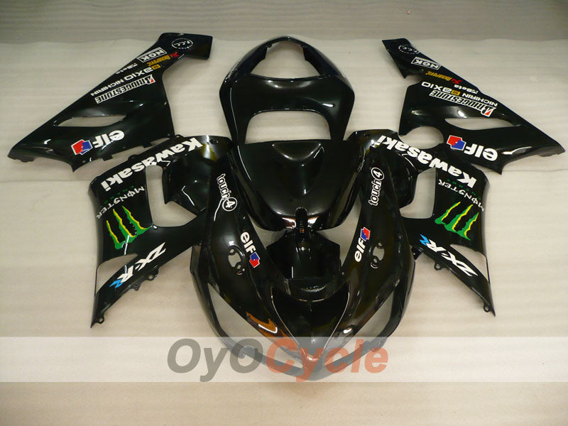Injection Fairing kit for 05-06 NINJA ZX-6R - Black - Monster #OYO87906049