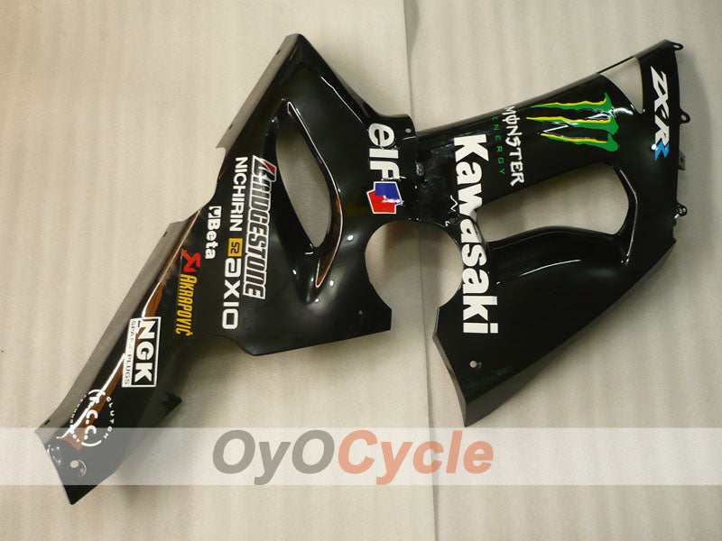Injection Fairing kit for 05-06 NINJA ZX-6R - Black - Monster #OYO87906049