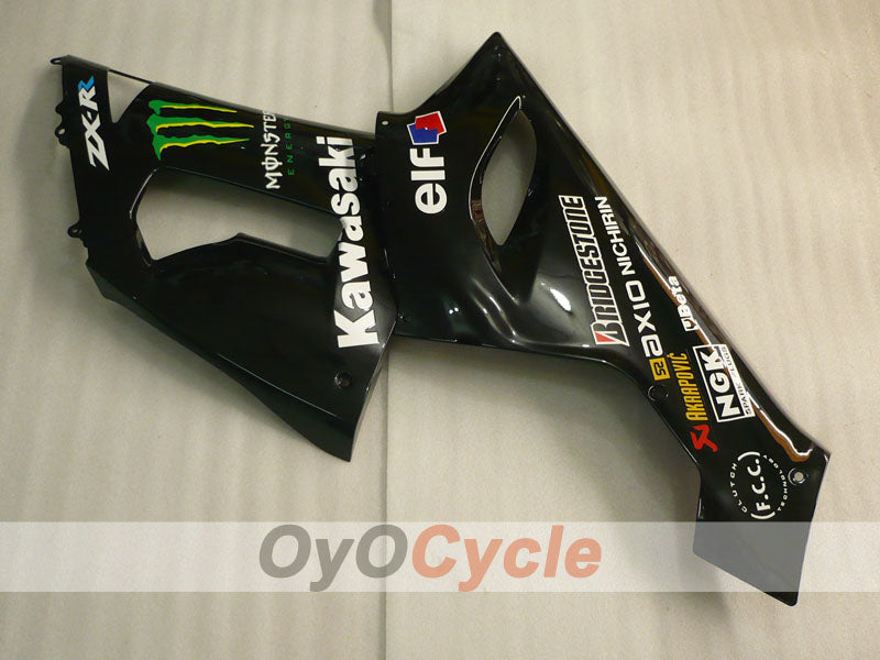 Injection Fairing kit for 05-06 NINJA ZX-6R - Black - Monster #OYO87906049