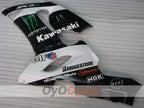 Injection Fairing kit for 05-06 NINJA ZX-6R - White, Black - Monster #OYO87906054